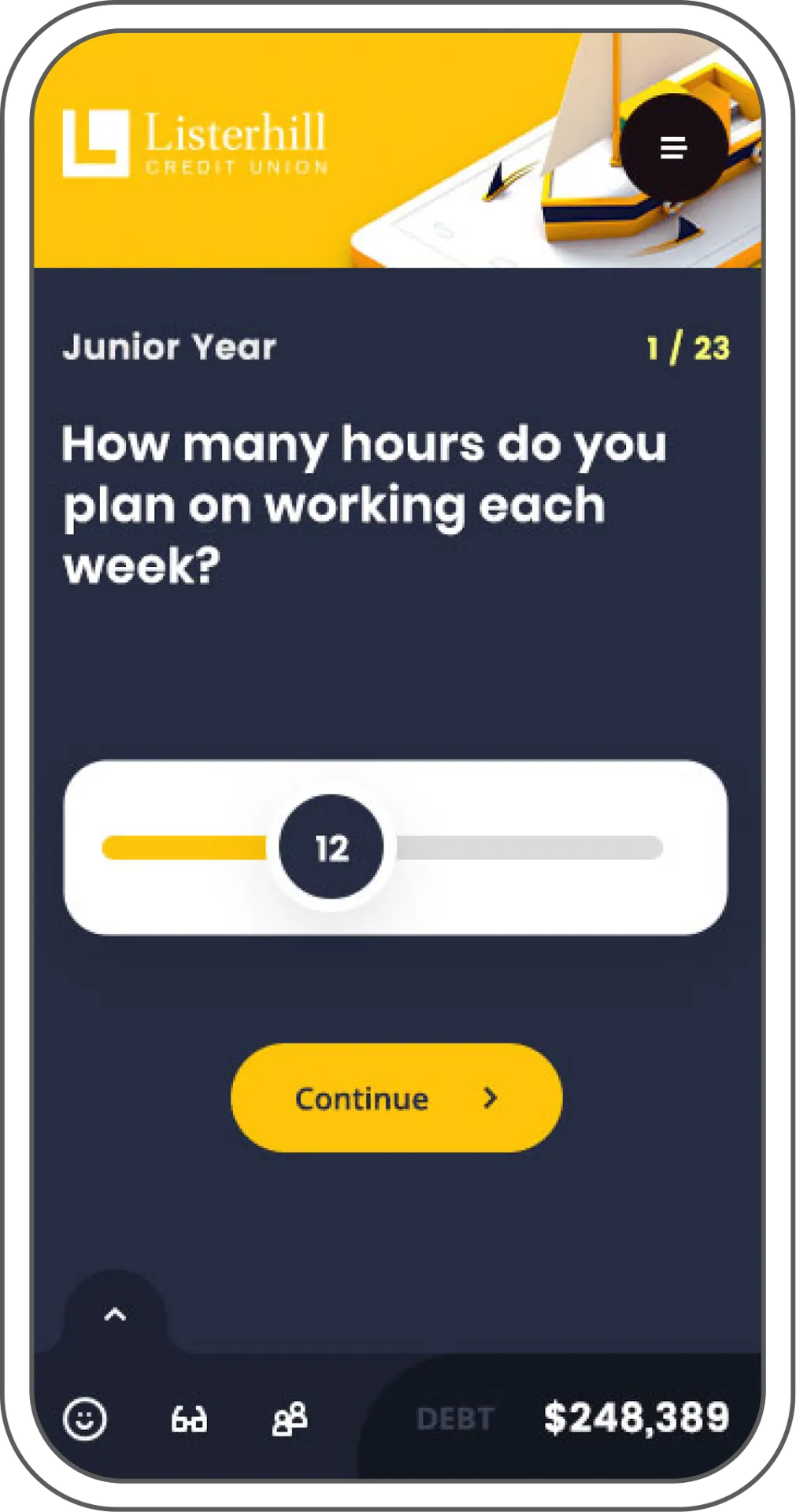 Lifepath game question about weekly work hours
