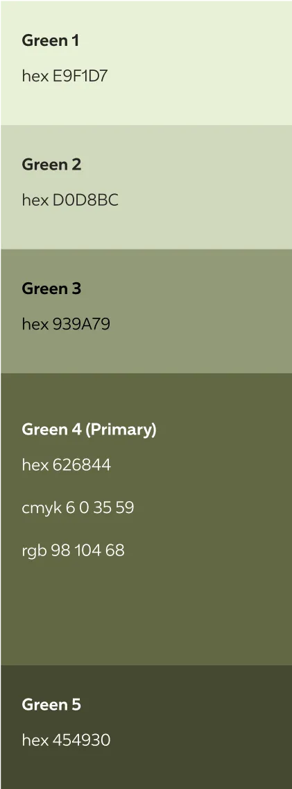 Lumber Marketplace secondary color palette