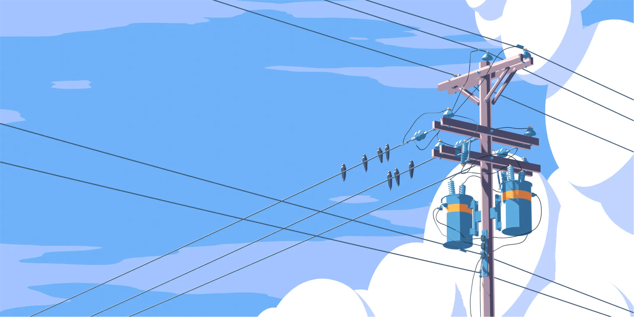 Illustration for EPB Triptych executed multiple projects for the utility powerhouse