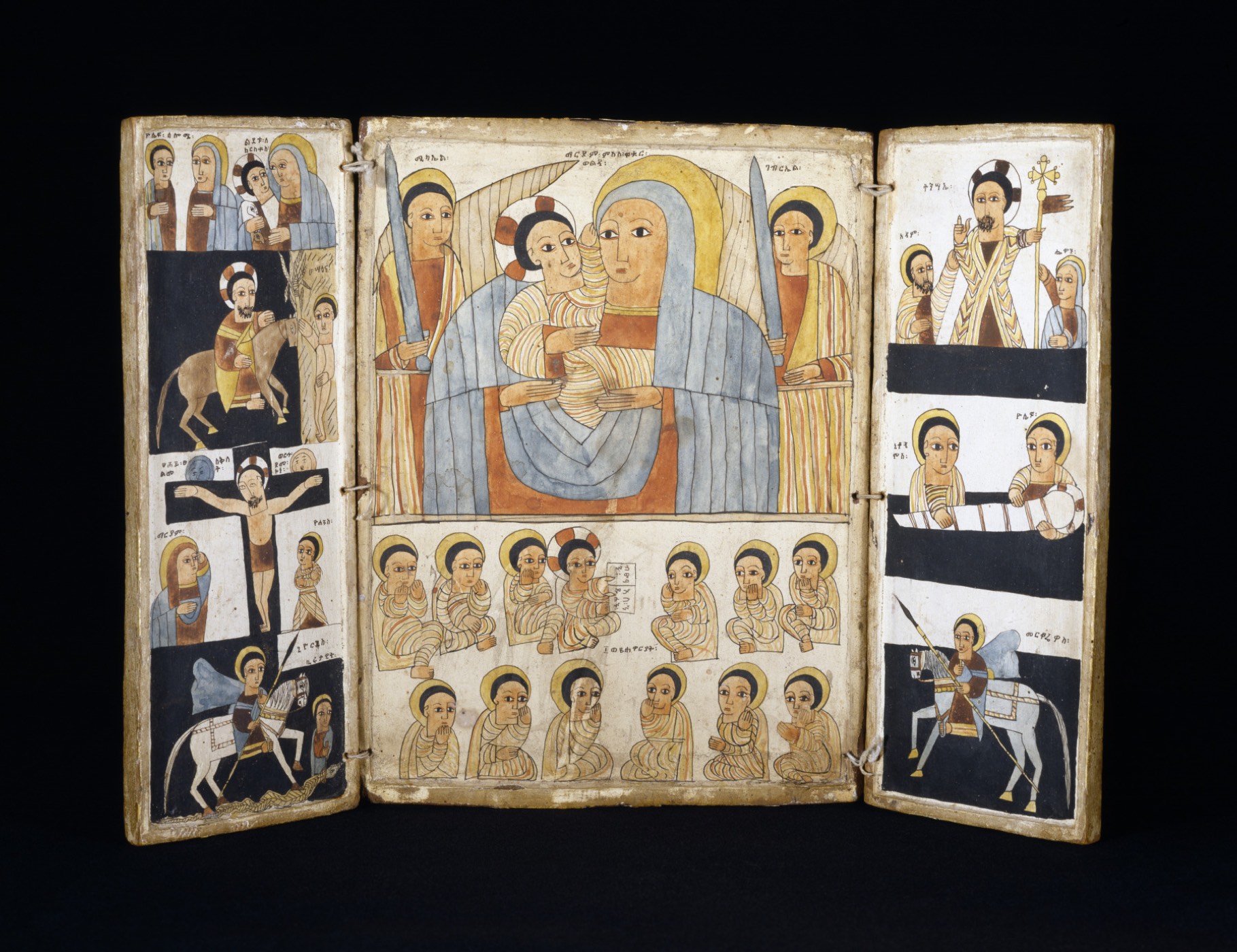 An Ethiopian triptych icon