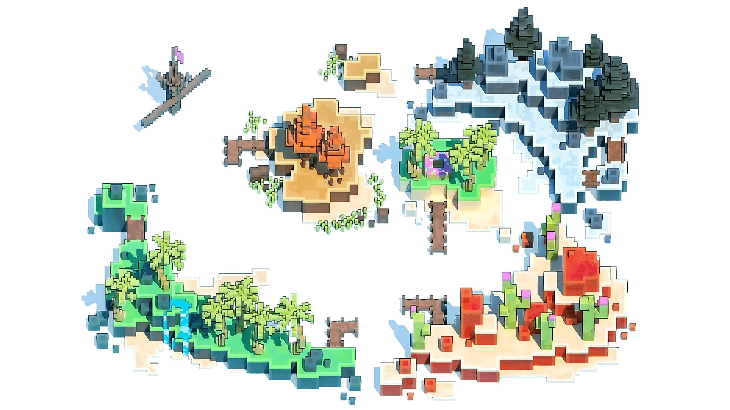 The SOS world map linking the game's levels.