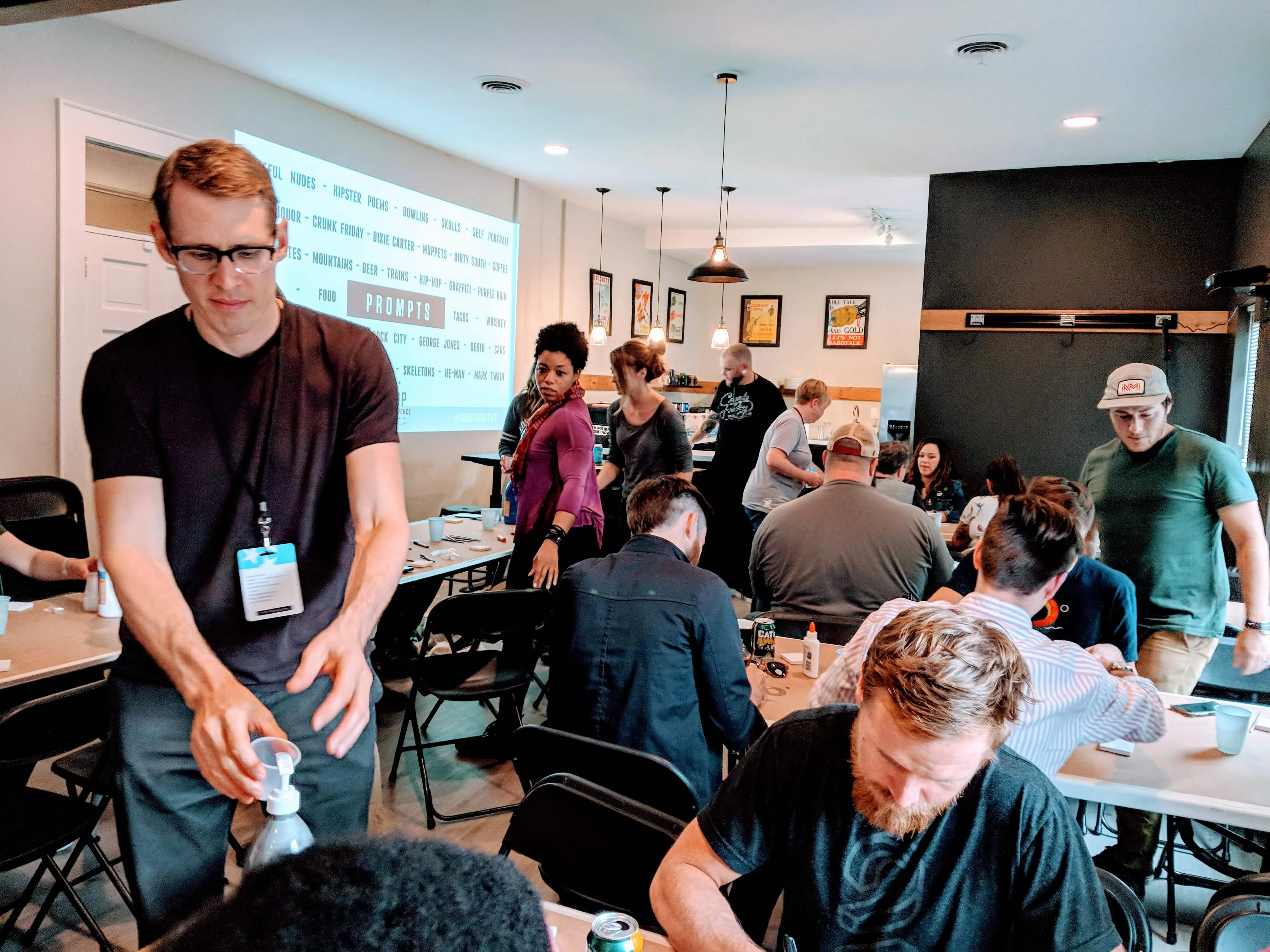 Creative workshop during Top Con at Triptych HQ